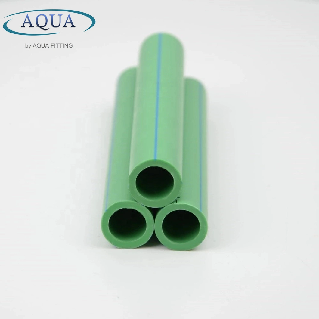 China Tube PPR Pipe Casting Technics Cold Water Green Color