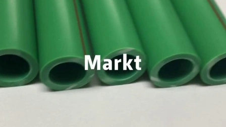 Vente en gros de tuyaux PPR de couleur verte Pn12.5-20mm Fabrication en Chine pour l'eau chaude et froide