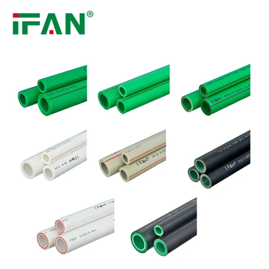 Ifan Piping Systems Haute Pression Pn25 Vert 20-160mm Tuyau PPR en plastique pur