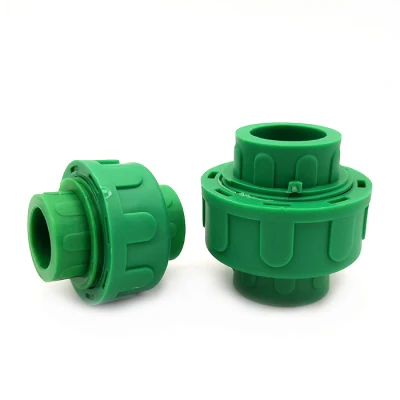 Garnitures de tuyau en plastique vertes des syndicats PPR de la couleur DIN8077 pour l'eau potable